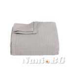 Памучна покривка за легло Сиеста сивo или декоративно одеяло