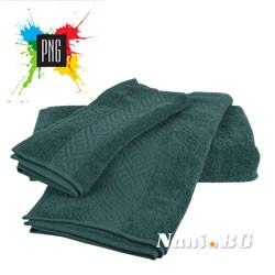 Хавлиени кърпи Тера 500гр - тъмно зелен
