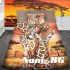 Детско 3D спално бельо Жираф