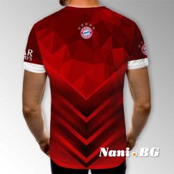 3D Мъжка тениска FC Bayern
