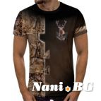 3D Мъжка тениска с ловни мотиви 6201