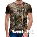 3D Мъжка тениска с ловни мотиви 4983