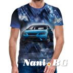 3D Мъжка тениска Car 6870 + надпис