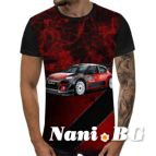3D Мъжка тениска Car 6847 + надпис