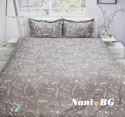 Луксозен спален комплект памучен сатен Кармелита