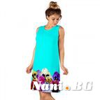 Лятна дамска рокля с 3D принт Happy Summer 8260