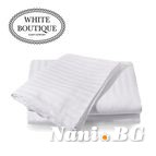 Торба за завивка White Boutique памучен сатен Бяло раие
