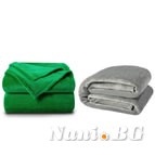 2 броя одеяла ХИТ зелено и сиво