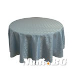 Светло синя покривка за маса от полиестер - 12