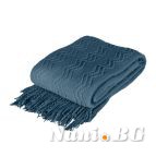 Плетено одеяло Мерилин 130 x 170 синьо
