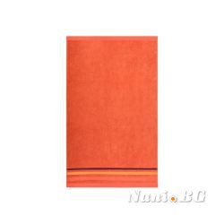 Хавлиени кърпи Леонардо на линии, 630гр, оранжево