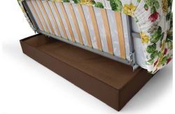 Разгъваем диван Дъмбо, зелен с цветя Edenverde