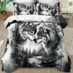 3D спално бельо с Животни, Вълци 13950