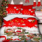 коледен 3d спален комплект с ваша снимка, 12101