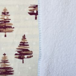 Бебешко коледно одеяло двулицево 100х150, ДЯДО КОЛЕДА