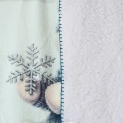 Бебешко коледно одеяло двулицево 75х120, МЕЧЕ