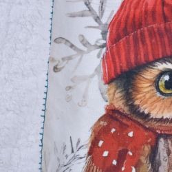 Бебешко коледно одеяло двулицево 75х120, БУХАЛЧЕ