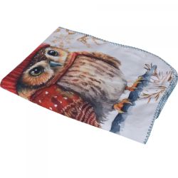 Бебешко коледно одеяло двулицево 75х120, БУХАЛЧЕ