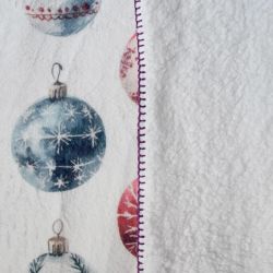 Бебешко коледно одеяло двулицево 100х150, КОТЕНЦЕ