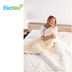 Олекотена завивка Тhe Woolland Wool_Linen, бяла