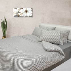 Двоен спален комплект Лен, сиво