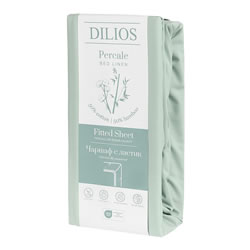 Чаршаф с ластик памук и бамбук, мента