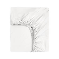 Чаршаф с ластик памук и бамбук, бяло