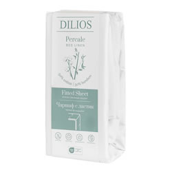 Чаршаф с ластик памук и бамбук, бяло