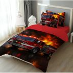 Детско 3D спално бельо, Пожарна кола
