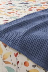 Спално бельо памук в комплект с ковертюра, FAYETTE BLUE