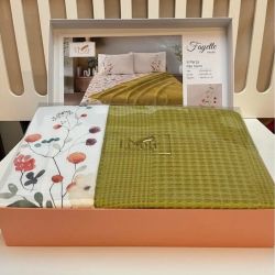 Спално бельо памук в комплект с ковертюра, FAYETTE YELLOW