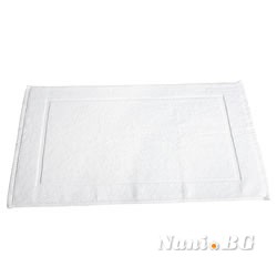 Бяло килимче за баня Хотел, LUX, 50/70 см