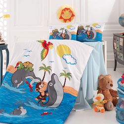 Бебешки к-т с олекотена завивка - Делфини