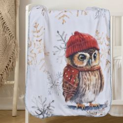 Бебешко коледно одеяло двулицево 75х120, БУХАЛЧЕ