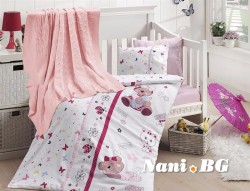 Бебешко спално бельо бамбук с памучно одеяло - Cute Baby