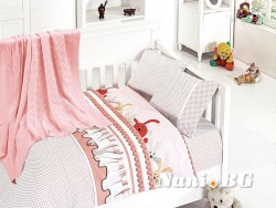 Бебешко спално бельо бамбук с памучно одеяло - Ginny Pudra
