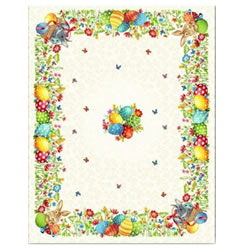 Великденски покривки, Великденски яйца и зайчета №19