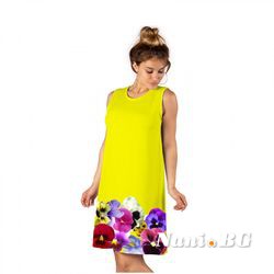 Лятна дамска рокля с 3D принт Happy Summer 8181