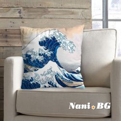 3D декоративна възглавничка Морски вълни