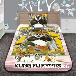 Детско 3D спално бельо KUNG FU PANDA