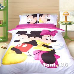 Детско 3D спално бельо - Micky and Minnie Mouse