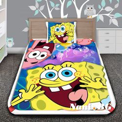 Детско 3D спално бельо Smiley of Spongebob