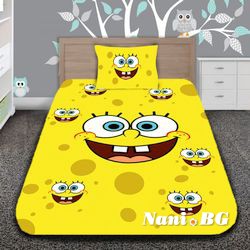 Детско 3D спално бельо - Sponge Bob The Cheerful Sponge
