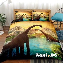 Детско 3D спално бельо Динозаври