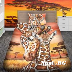 Детско 3D спално бельо - Жираф
