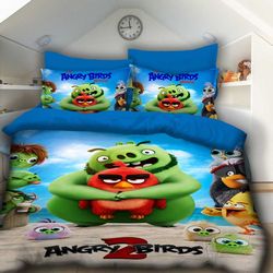 Детско 3D спално бельо ANGRY BIRDS