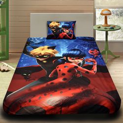 Детско 3D спално бельо Ladybug And Cat Noir