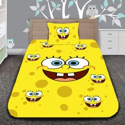 Детско 3D спално бельо Sponge Bob The Cheerful Sponge