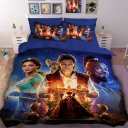 Детско 3D спално бельо Аладин и приятели