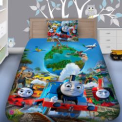 Детско 3D спално бельо Влакчето Томас 7201